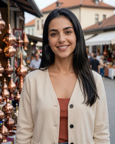 Merima, a 25-year-old Bosnian woman from Sarajevo open to meaningful connections
